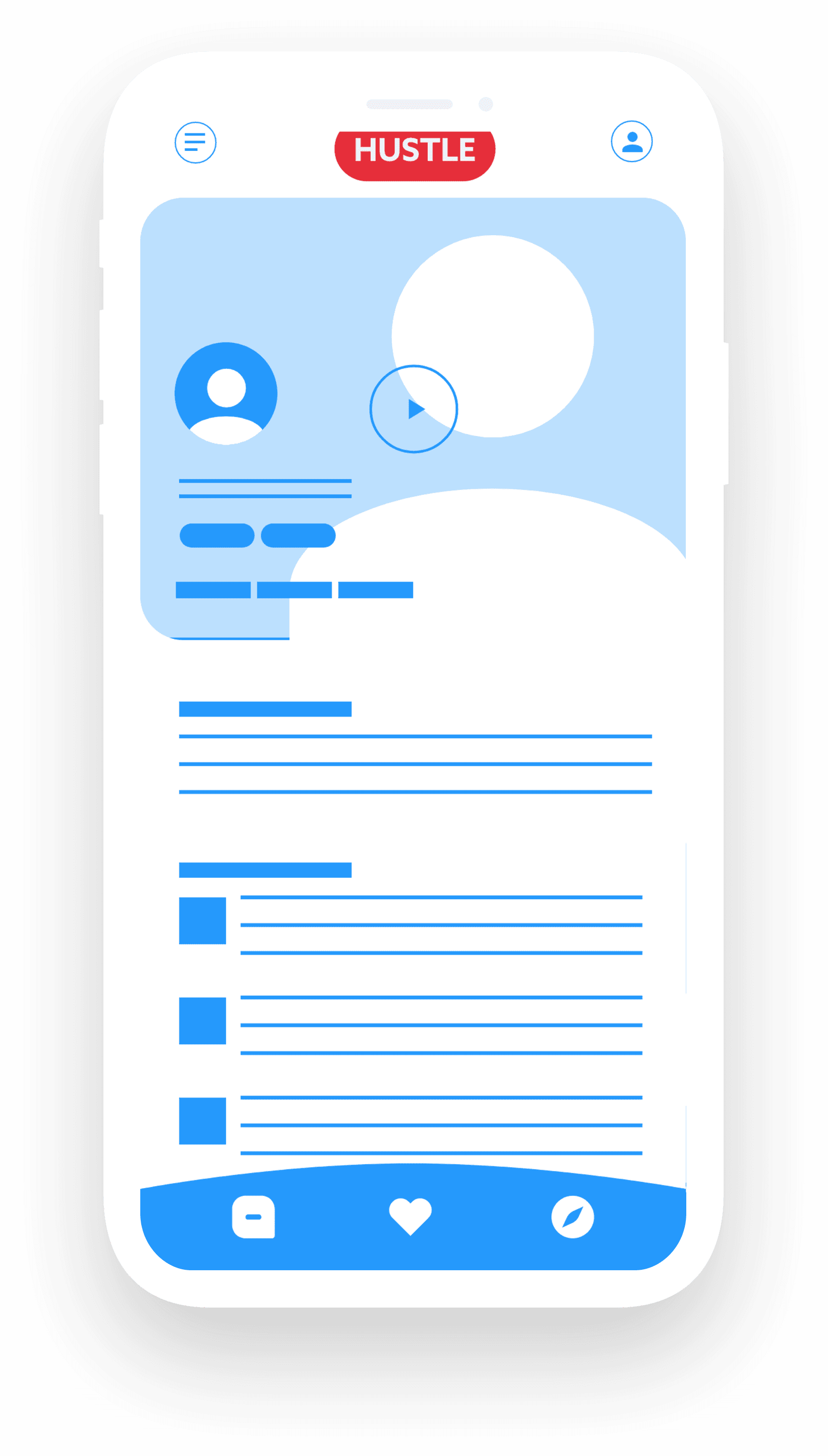 SignMates Hustle mode iPhone mockup for professional networking.